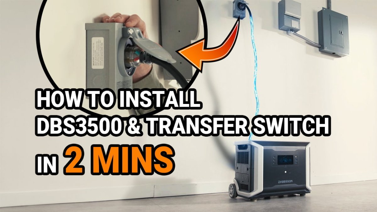 A crucial way to keep your house up and running during an outage is install a transfer switch and connect it to a portable power station.