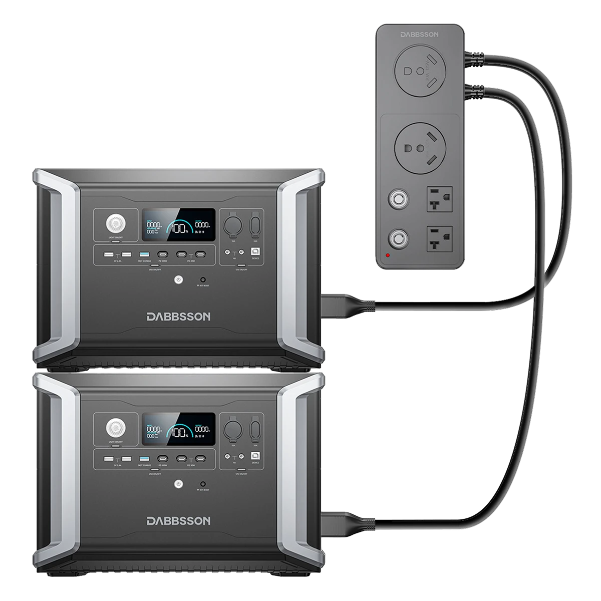 Dabbsson DBS2300 Plus + DBS3000B Home Backup Solution | 5330Wh, 2200W