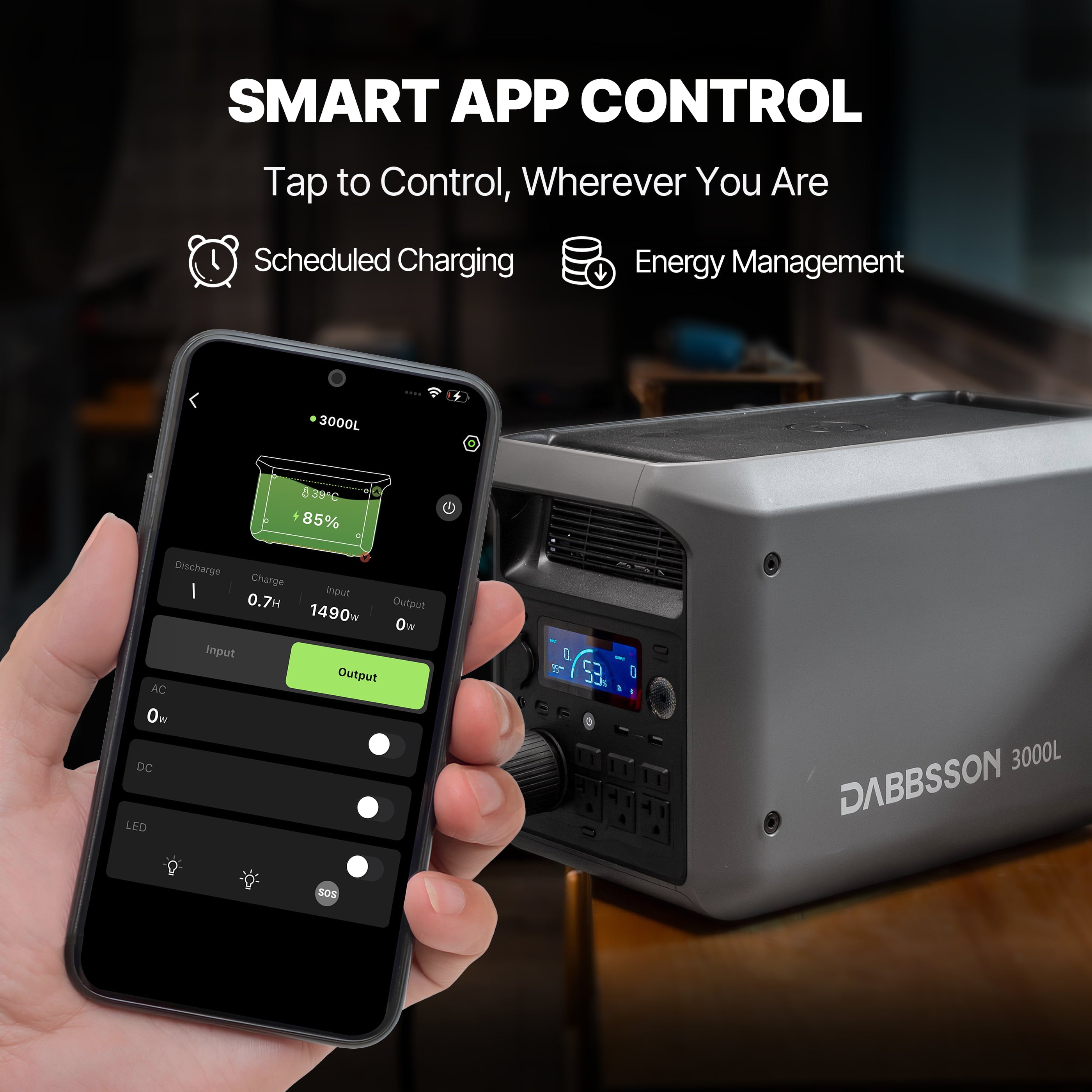 Dabbsson 3000L Portable & Home Backup Power Station | 3072Wh, 3000W