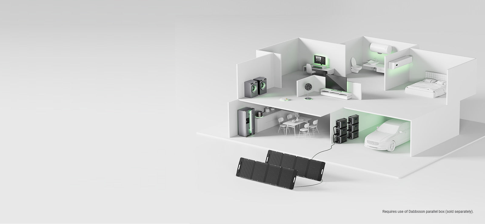 Power Your Home for Days Connect two units together to hit a massive 4000W output, along with four battery packs that can reach a max 16660Wh capacity.