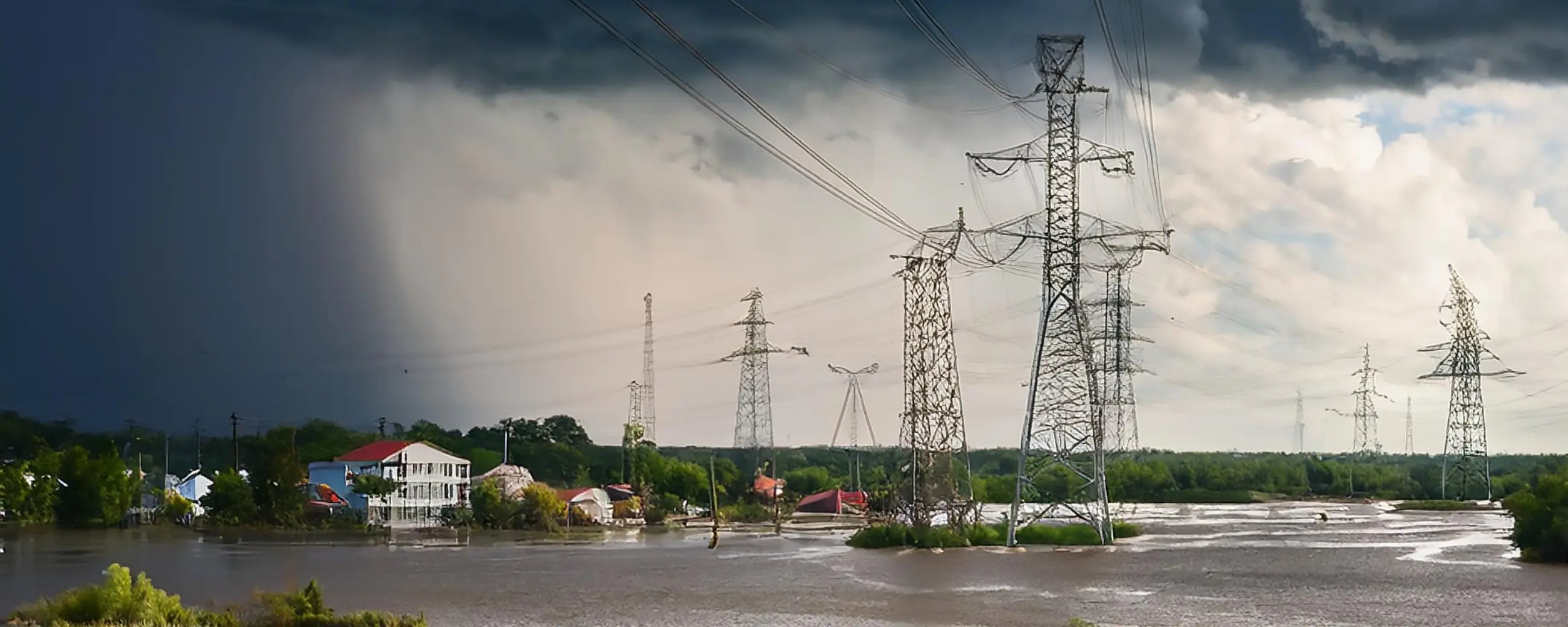 Floods can inundate power plants, substations, and electrical components, causing short circuits, equipment failures, and extensive power outages.