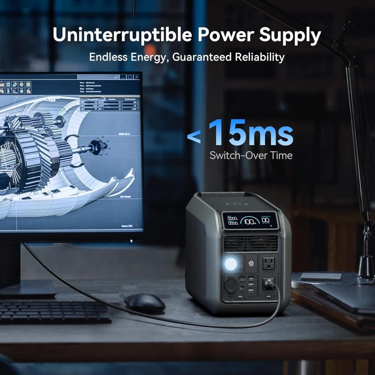 Dabbsson 1000L Portable Solar Generator | 1008Wh, 1200W