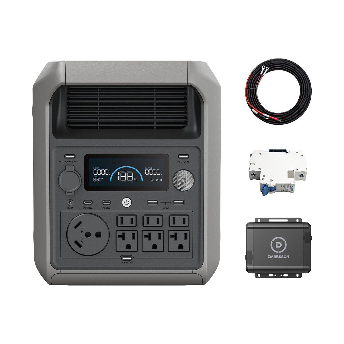 Dabbsson 3000L Portable & Home Backup Power Station | 3072Wh, 3000W