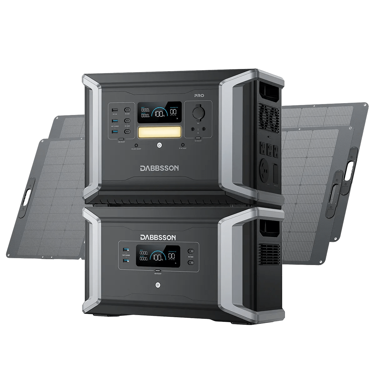 Dabbsson DBS2100 Pro + DBS2100B Home Backup Solution | 4300Wh, 2400W