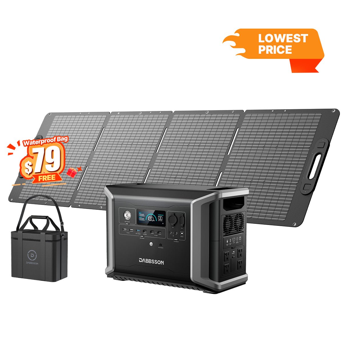 Dabbsson DBS2300 Plus Portable & Home Backup Power Station | 2330Wh, 2200W