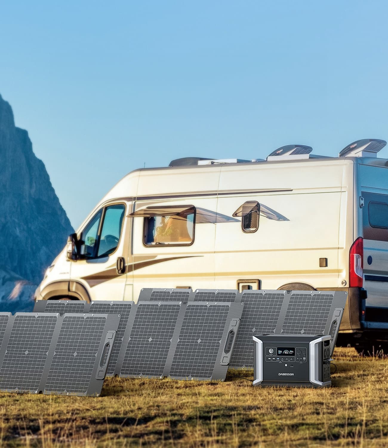 Dabbsson home backup solar generator-for long-term solar backup system. For any of your power needs, look no further than the Dabbsson power solution. Reliable backup energy any time and anywhere.
