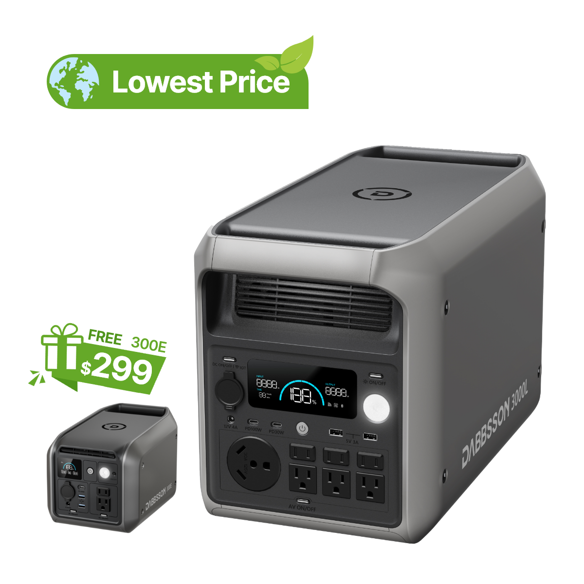 Stay powered during blackouts | Dabbsson 3000L power station | 3072Wh power storage