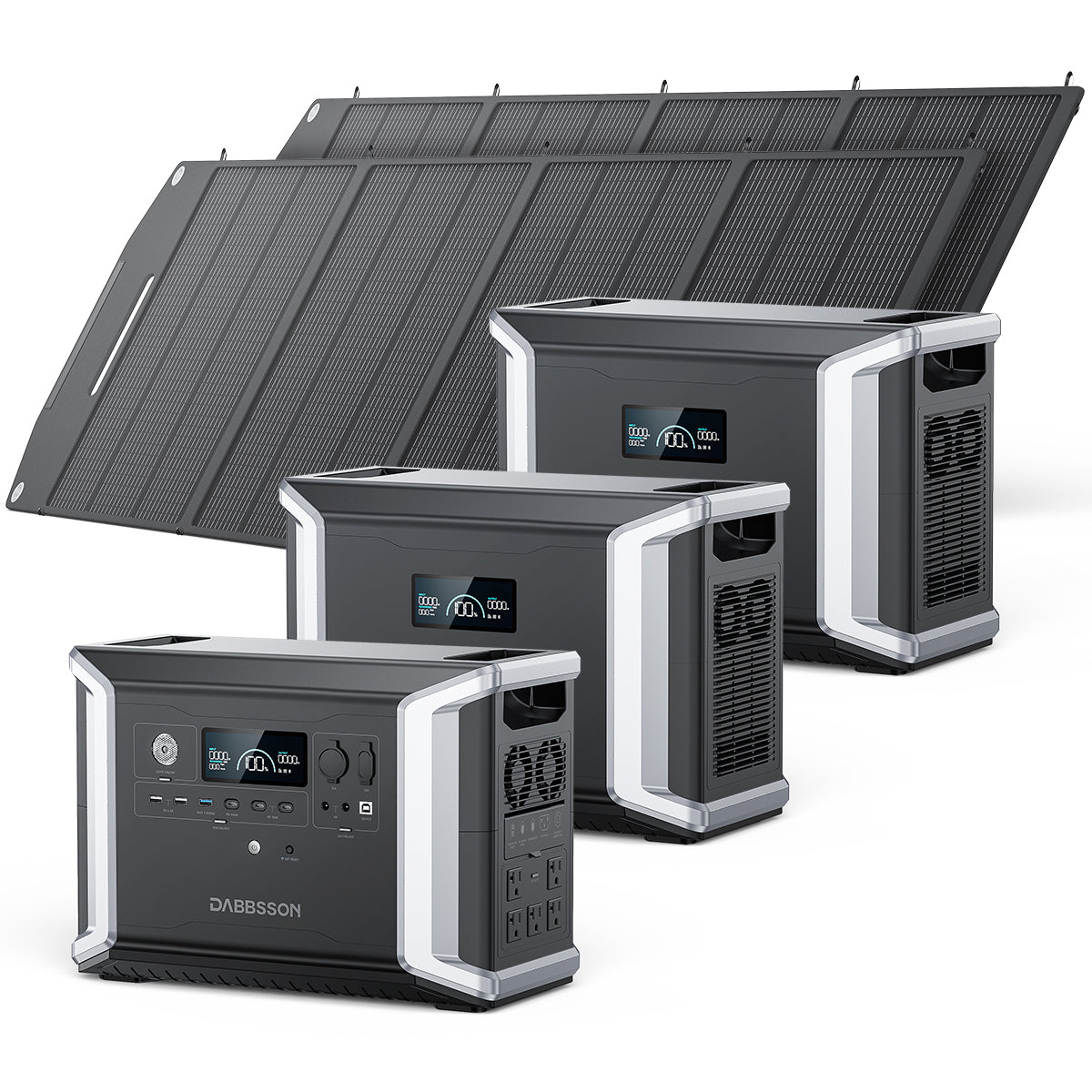 Portable Power Station DBS2300 with 200W Solar Panel | 5330Wh