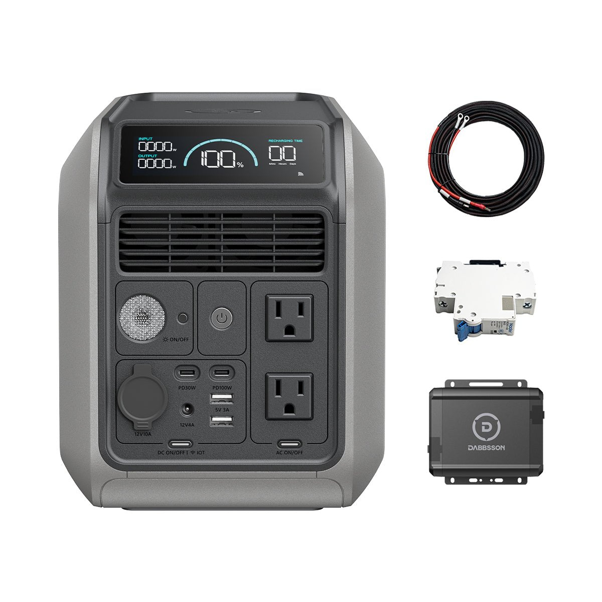 Dabbsson 1000L Portable Power Station | 1200W AC, 1800W Boost, 24