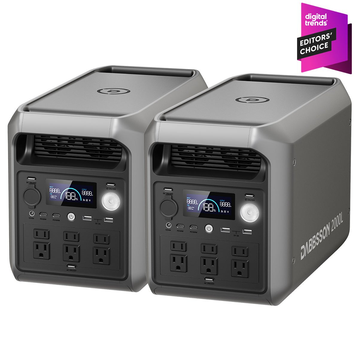 Dabbsson 2000L Portable & Home Backup Power Station | 2048Wh, 2200W