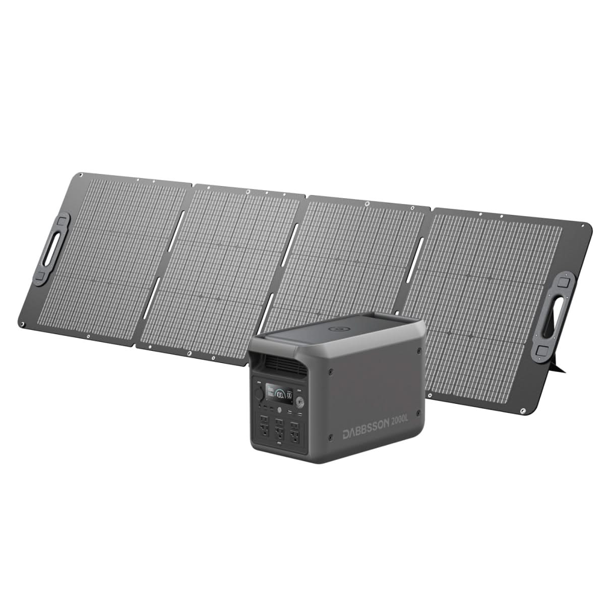 Dabbsson 2000L Portable Solar Generator | 2048Wh, 2200W 2000L + 210W Solar Panel | 2048Wh, 2200W, 210W Solar Kit