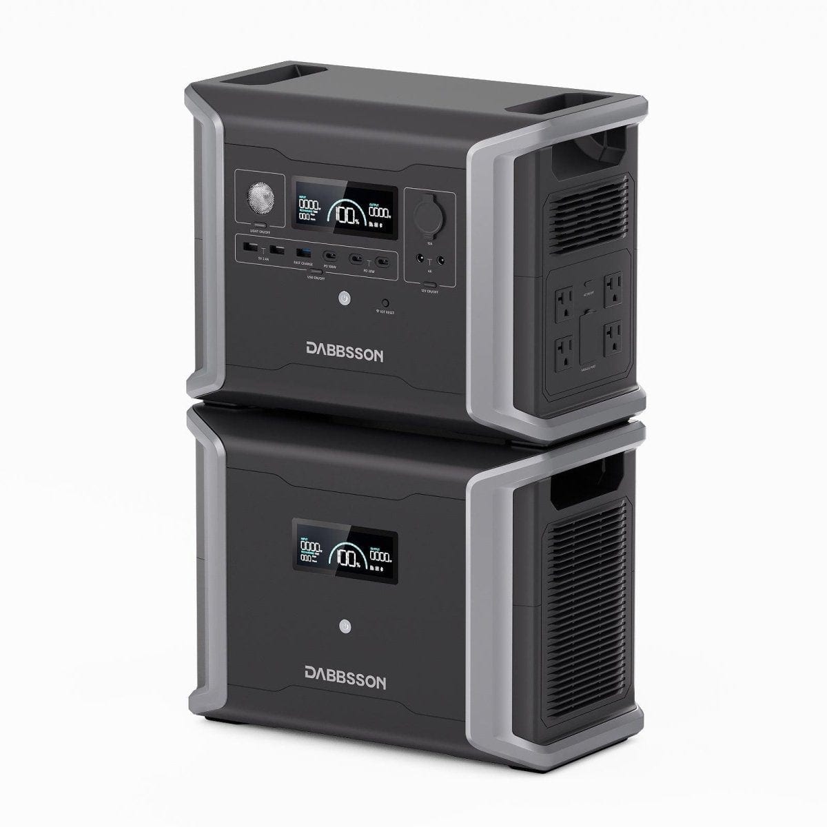 Dabbsson Solar Generator DBS2300Plus with 210W Solar Panel, 2330Wh Portable Power Station with EV Semi-solid State LiFePO4 Battery Suitable for Camping Home Backup, Emergency Dabbsson Solar Generator DBS2300Plus with 210W Solar Panel, 2330Wh Portable Power Station with EV Semi-solid State LiFePO4 Battery Suitable for Camping Home Backup, Emergency