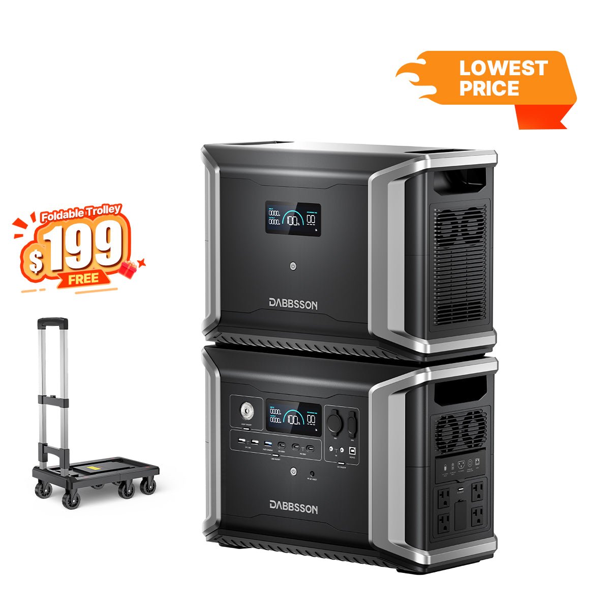 Dabbsson DBS2300 Plus Portable & Home Backup Power Station | 2330Wh, 2200W