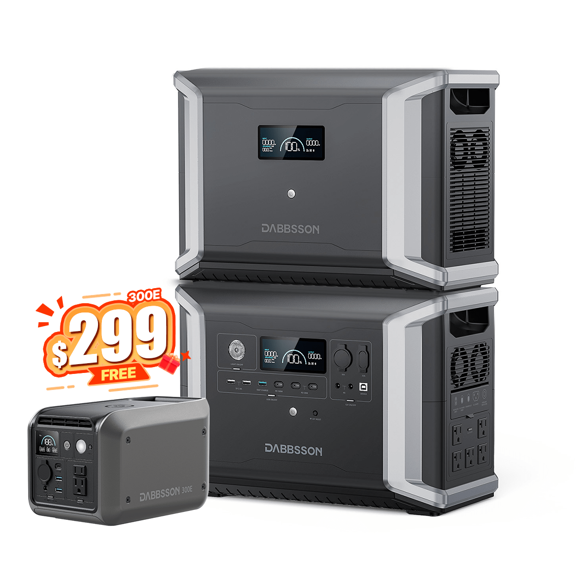 Dabbsson DBS2300 Plus Portable & Home Backup Power Station | 2330Wh, 2200W