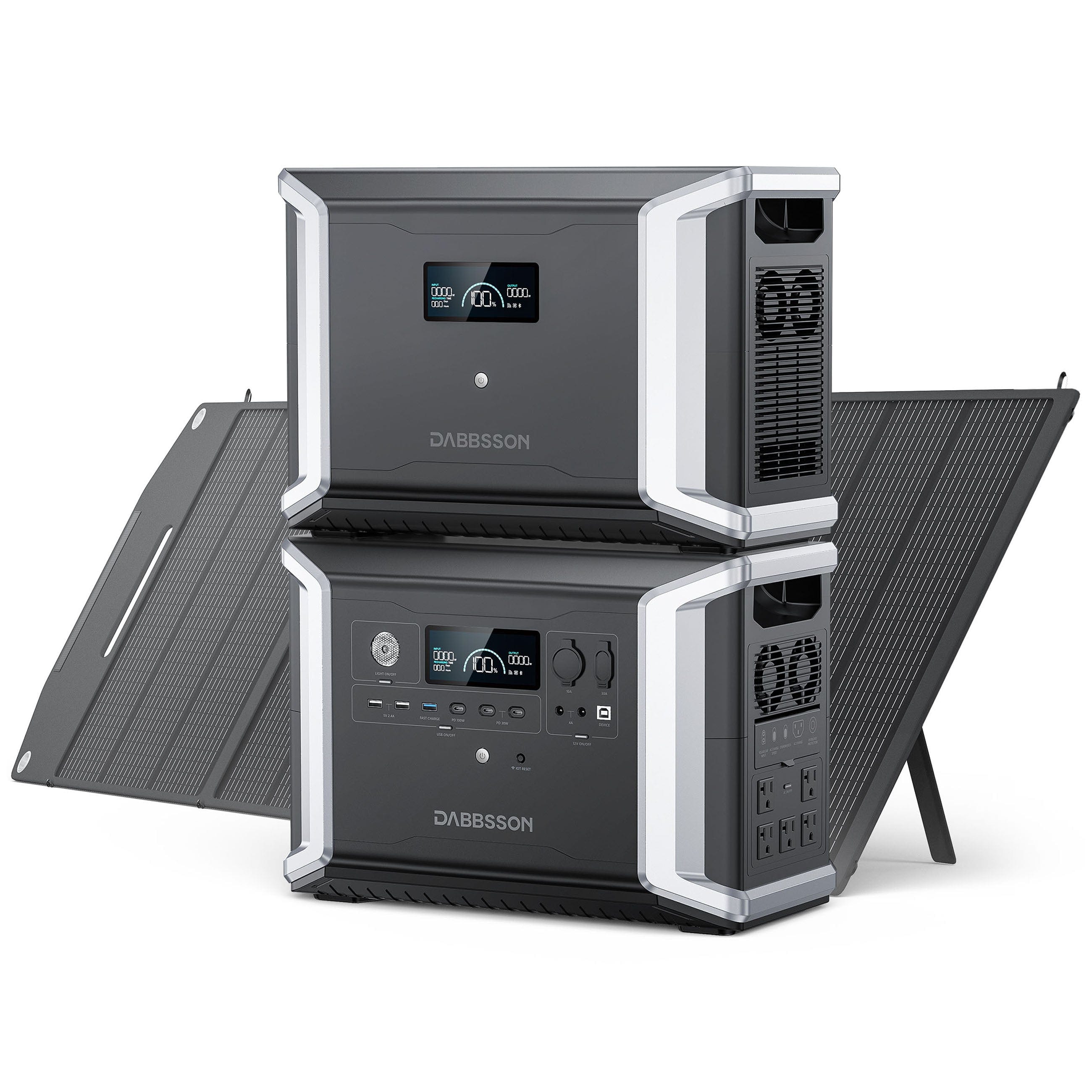 Dabbsson DBS2300 Plus  + DBS3000B Expandable Battery + DBS200S - 5330Wh | 2200W | 200W Solar Panel